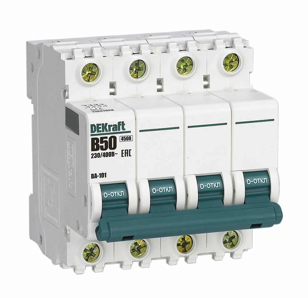 Авт. выкл. 4Р 50А х-ка B ВА-101 4,5кА