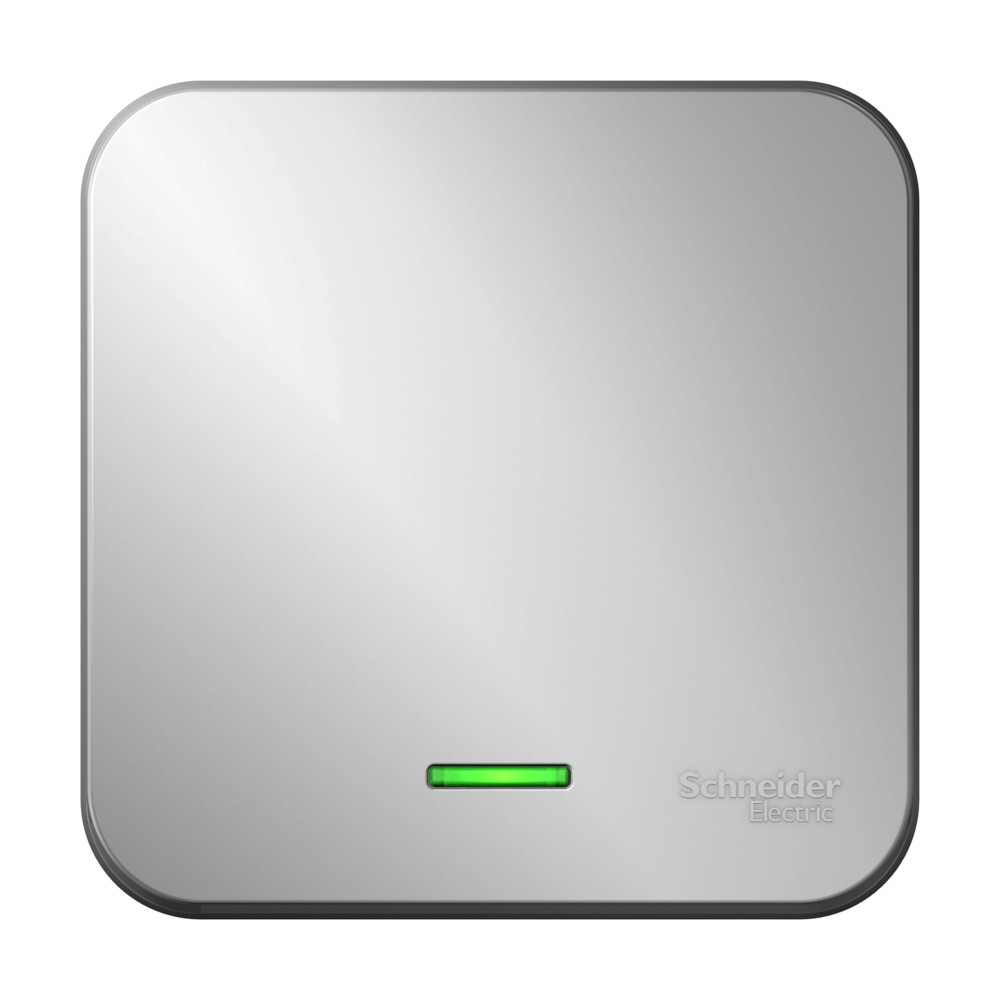 BLANCA О/У 1-клавишный ПЕРЕКЛЮЧАТЕЛЬ (сх.6) с подсветкой, ИЗОЛ.ПЛ, 10А, 250В, АЛЮМИНИЙ