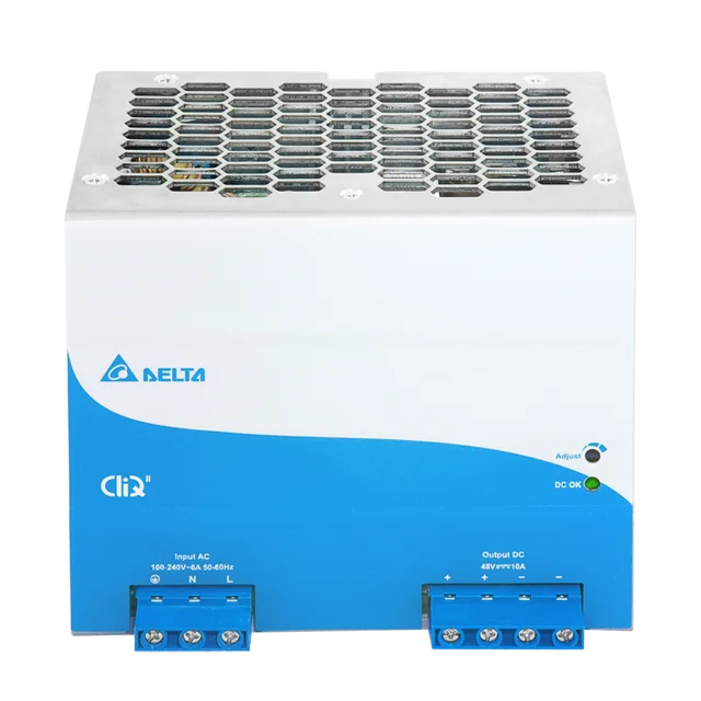 Блок питания импульсный CliQ II, 480W, 10А, 85_264VAC (120_375VDC) / 48VDC, DIN35, клемн.колодка, ал.корпус