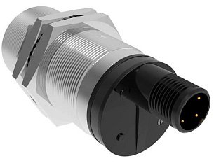 LANBAO PR30-DM5DPC-E2 Рефлекторный датчик 5 м, инфракрасный свет светодиод (880нм), PNP, NC, 10…30 DC, никелированная латунь, цилиндрический, разъем M12, IP67