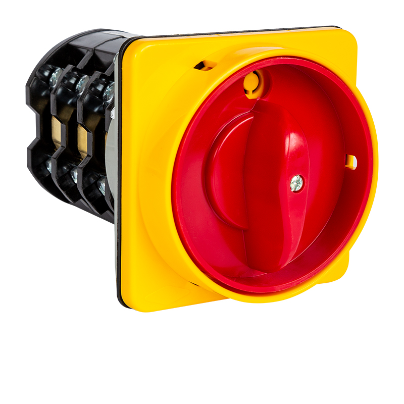 Переключатель BS 32 92 LK (IP54), аварийный, 4P, 32A, тип 0-1, 15kW(400VAC по АС-23), на дверь, красная блокируемая в 0 рукоятка, фронт IP54