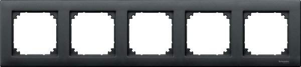 MERTEN M-Plan РАМКА 5 постов, АНТРАЦИТ SM