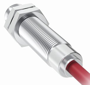 LANBAO LR12XBF02DNOW Индуктивный датчик 2 мм, цилиндрический, заподлицо, 10…30 DC, NPN, NO, никелированная латунь, кабель, IP67