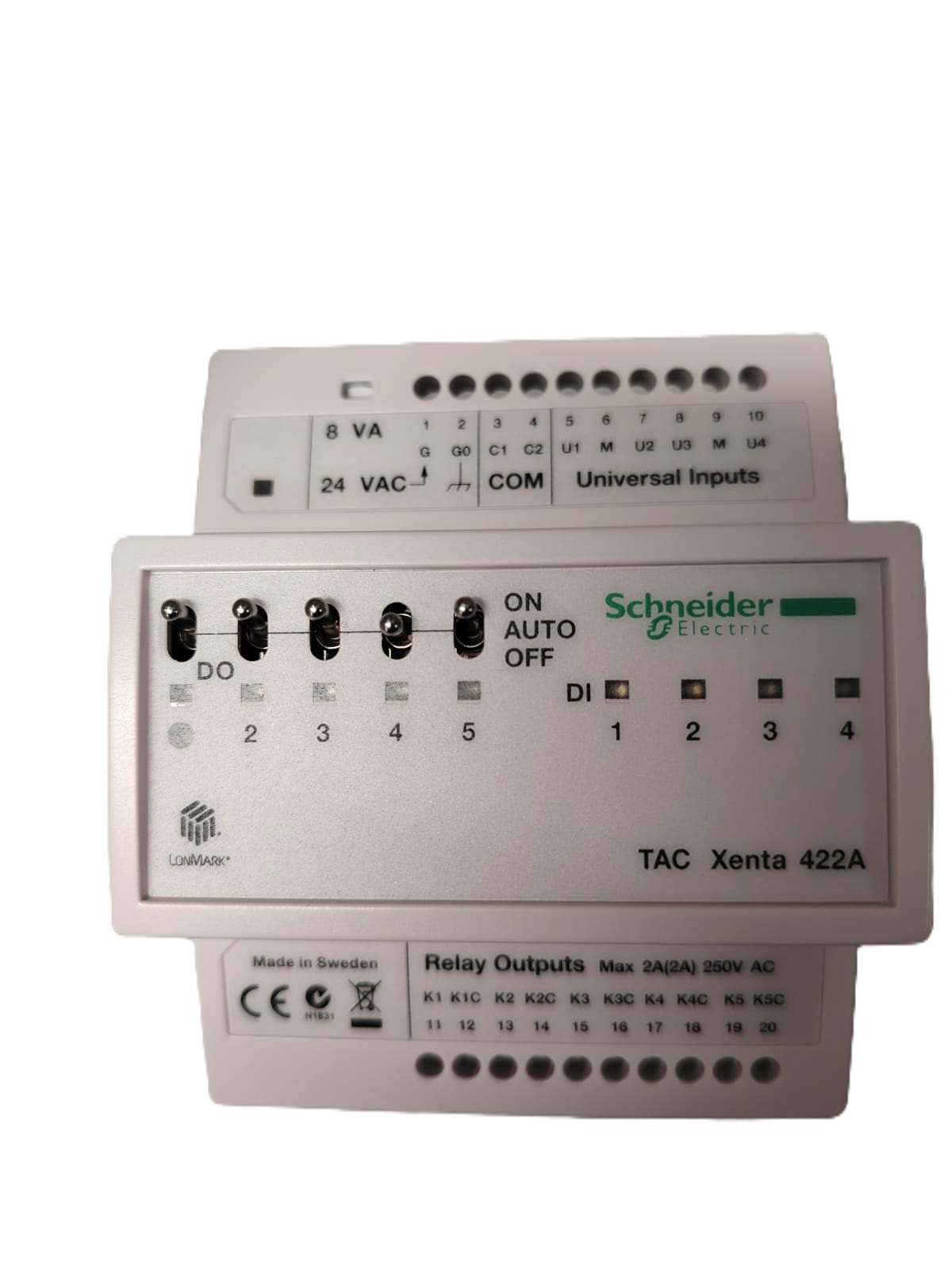 Модуль универсальных входов и цифровых выходов с ручными переключателями TAC Xenta 422A