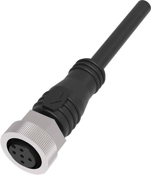 LANBAO QE12-N5F5 прямой разъем M12 5pin с кабелем 5м