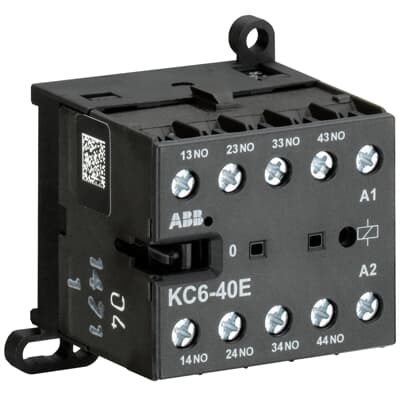 Реле мини-контакторное KC6-40E-01 24VDC, 4NO 4A-AC15