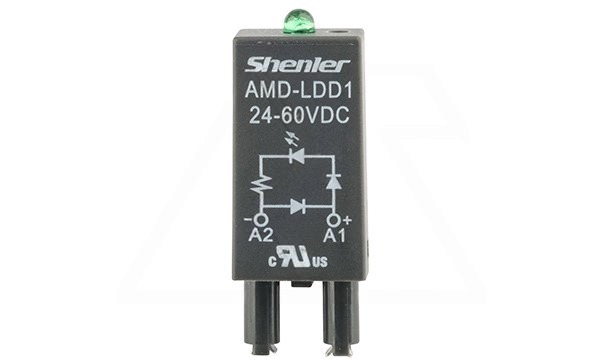 Модуль AMD-LDD1, зеленый LED+диод, 24_60VDC, поляризация +А1/-А2, черный, для SRU, SKF14, SKC, SKB, STB, SRC*-E, SRB, GZT, GZM, GZS, GZMB, ES32