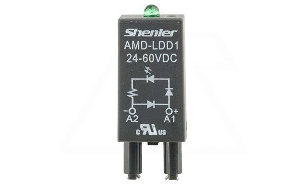 Модуль AMD-LDD1, зеленый LED+диод, 24_60VDC, поляризация +А1/-А2, черный, для SRU, SKF14, SKC, SKB, STB, SRC*-E, SRB, GZT, GZM, GZS, GZMB, ES32