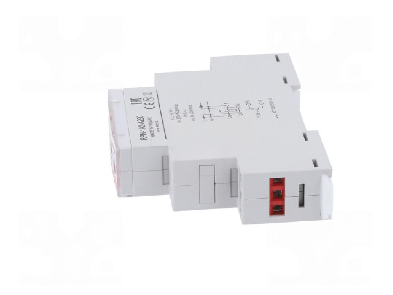Реле контроля тока RPN-1A2-A230, однофазное, In=2A(0.1_2A), 1CO, 12A(250VAC/24VDC), 230VAC, Imin/Imax/окно, задержка 0_20s, память ошибки, LED, 1M