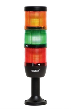Сигнальная колонна EMAS 70мм, красная, желтая, зеленая 24V, светодиод LED