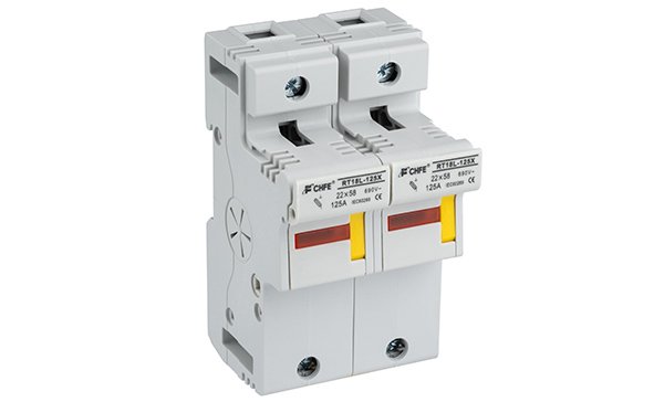 Держатель вставок плавких цилиндр., 2P, 125A, 690VAC, 22x58mm, LED, 4M