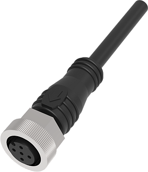 LANBAO QE12-N5F10 прямой разъем M12 5pin с кабелем 10м