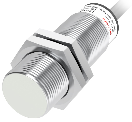 LANBAO LR18XBF08DNCY индуктивный датчик M18x51мм NPN NC Sn=8мм кабель 2м
