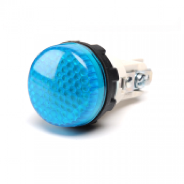 Арматура сигнальная синяя 22 мм (под винт и пайку) S224M