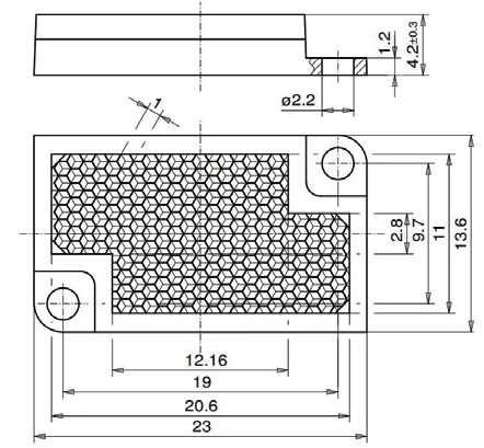 LANBAO TD-24 рефлектор 23x13,6 мм