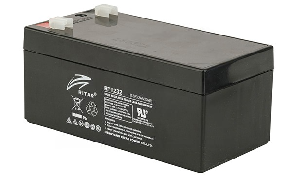 Батарея аккумуляторная Ritar RT1232, F1, 12V/3.2Ah, 60(66)x134x67 HxLxW, 1.25kg, 6-8 лет