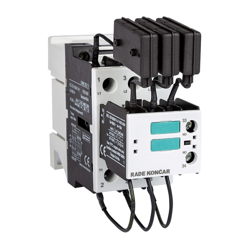 Контактор CNNK 25 10N 230V 50/60Hz, 3P, 36A, 25kVAr(400VAC по AC6-b), 230V50/60Hz, 1NO, в комплекте с клеммами расширительными