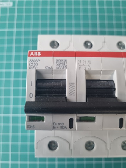 Авт. выключатель S803P-C100, 3P C 100A Icu=50kA 4.5M