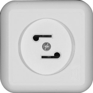 BLANCA О/У РОЗЕТКА РАДИО, 30В, 50-10000Гц, БЕЛЫЙ, опт.уп.