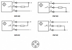 LANBAO LR30XBN15DPOW1-E2 индуктивный датчик M30 PNP NO Sn=15мм разъем M12, -40...+70С