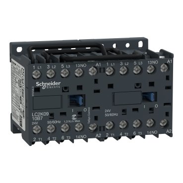 КОНТАКТОР РЕВЕРС. K 3P,9 A,НО,24V 50/60 ГЦ,МЕХ. БЛОКИРЗАЖИМ ПОД ВИНТ LC2K0910B7