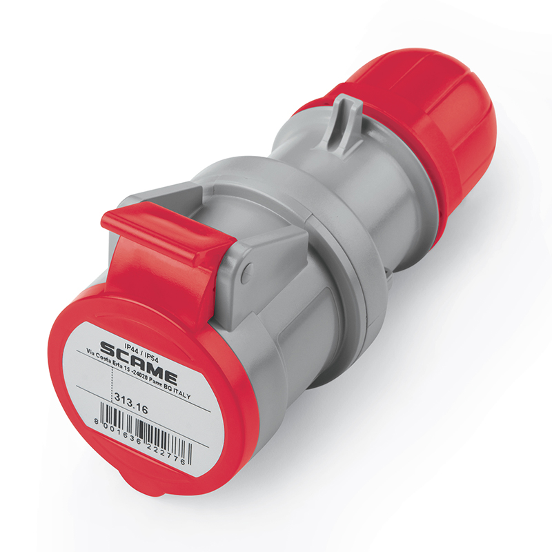 Разъем пром. силовой CEE кабельный, гнездо, 16A, 3P+E 6h, 380_415VAC 50/60Hz, IP44/IP54, серия OPTIMA