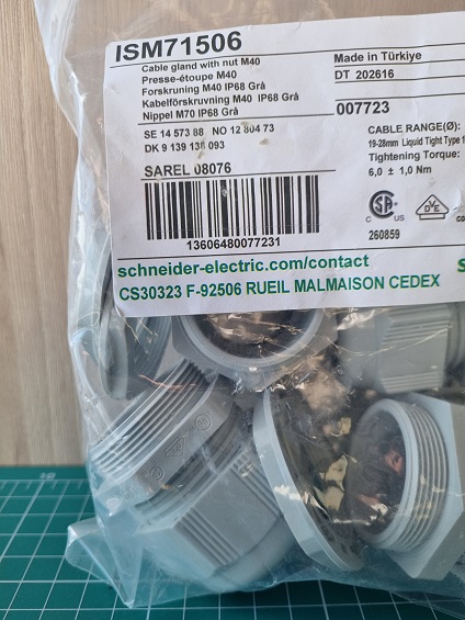 УПЛОТНИТЕЛЬ ДЛЯ ВВОДОВ M40 ISM71506