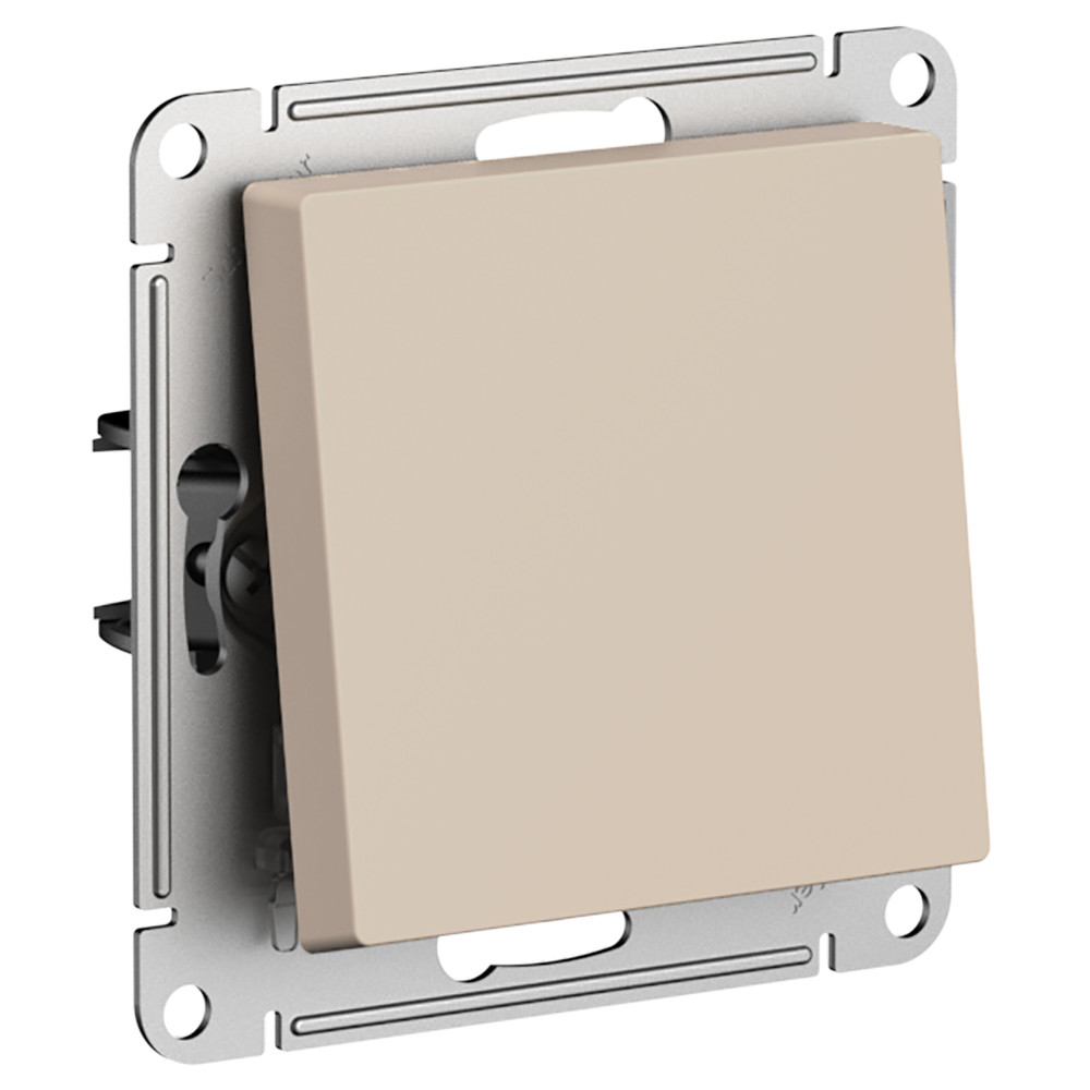 ATLASDESIGN 1-клавишный ВЫКЛЮЧАТЕЛЬ 2-полюсный, 10АХ, механизм, ПЕСОЧНЫЙ