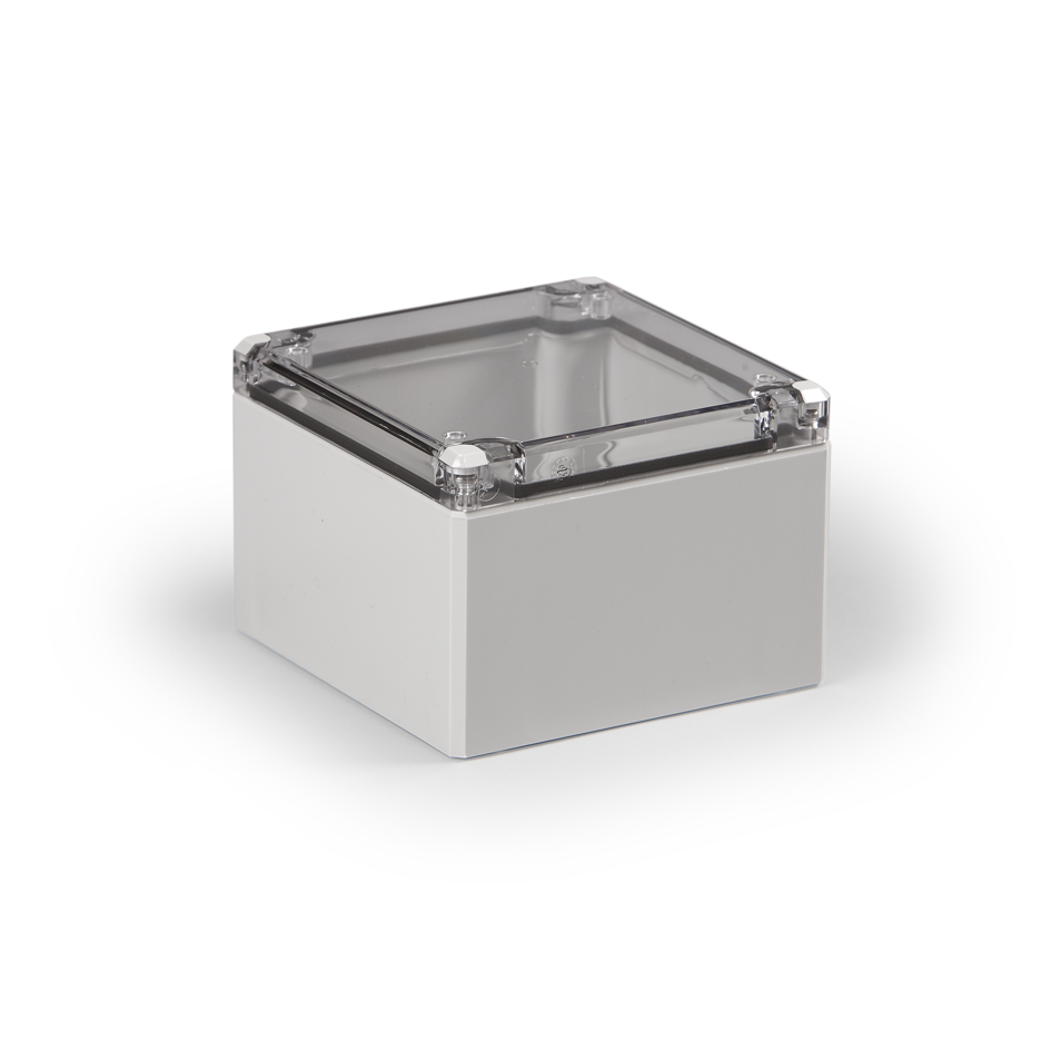 Cubo D 120 x 122 x 86 мм, глухая стенка, прозрачная крышка, PC, IP 66/67