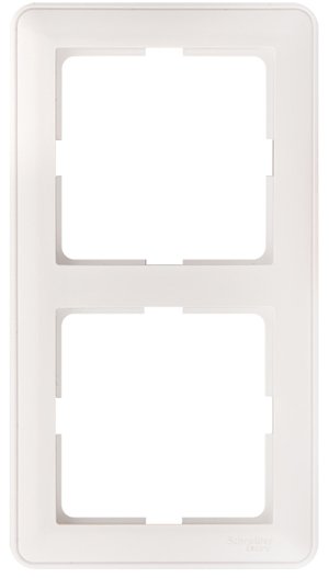 W59 2-постовая РАМКА, универсальная, БЕЛЫЙ