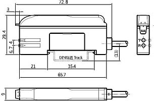 LANBAO FD2-NB11R оптоволоконный датчик NPN NO/NC