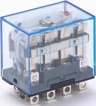 Промежуточное реле 4 конт. с инд. LED 10А 220В AC ПР
