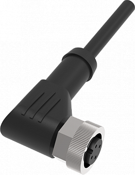 LANBAO QE12-N4G5 угловой разъем M12 4pin с кабелем 5 м