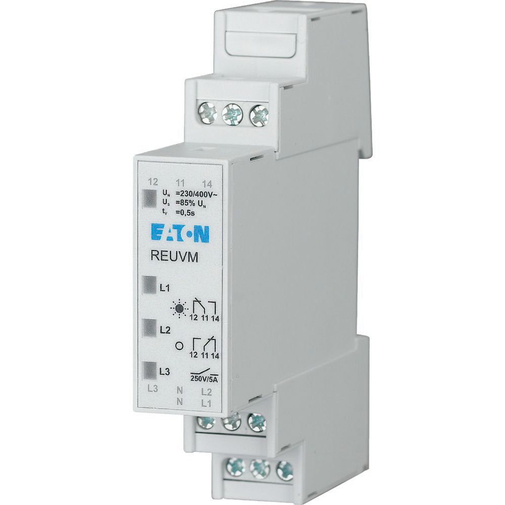 Реле пониженного напряжения Eaton REUVM, Un x 0, 85, 230/400  VAC, 1W