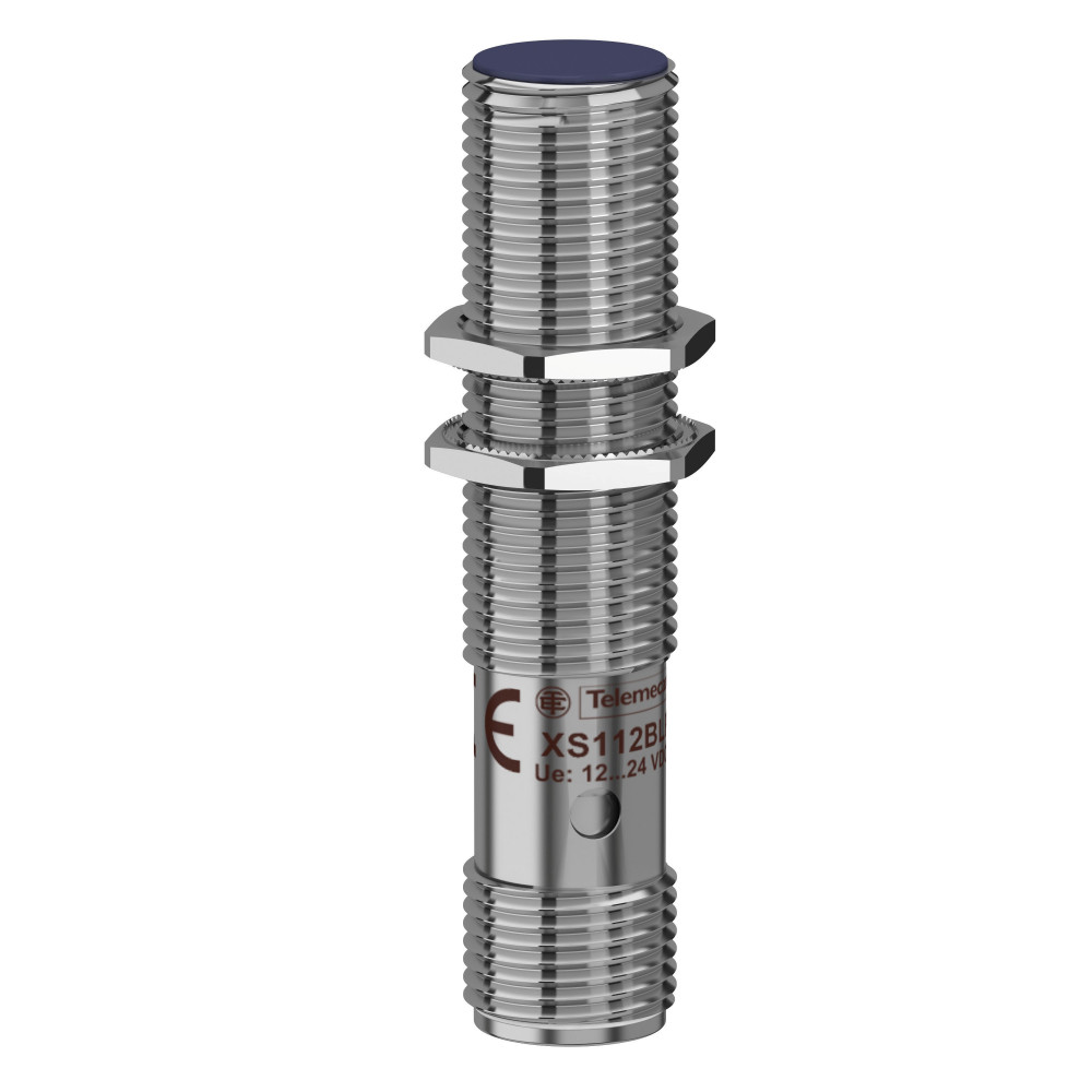 ИНДУКТИВНЫЙ ДАТЧИК XS1 M12, L=55mm, латунь, Sn=2mm, 12..24VDC, M12, XS1-12BLPBM12 (XS112BLPBM12)