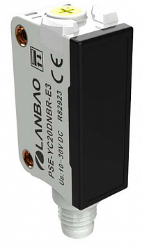 LANBAO PSE-YC5DPOR-E3 оптический датчик 32,5x20x10,6мм PNP на свет (D-тип) BGS Sn=50мм разъем M8