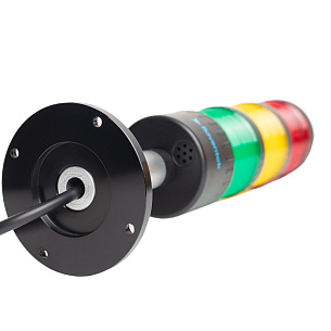 RAVENTEK PVO2-324F-RYG световая колонна ?64мм с зуммером 3 цвета RYG прямое основание IP65