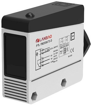 LANBAO PTL-TM30SKT3-D Оптический датчик 88x65x25 Реле Sn=30 м, приемник, клеммы