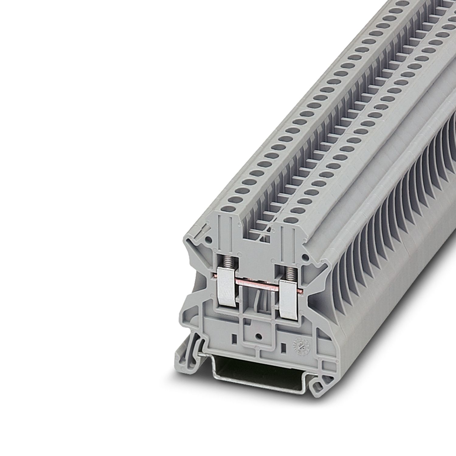 Клемма проходная UT 2,5 /5,2mm, винтовая, 2 присоед., 2,5(max 4)mm2, 24A, 1000V, серая