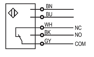 LANBAO CQ32XSCF15AK-T1 Емкостной датчик M32 Sn=15мм NO+NC Кабель 2м