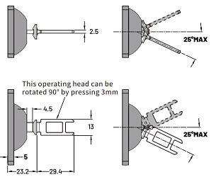 LANBAO ZJP-K8 ключ для замков безопасности