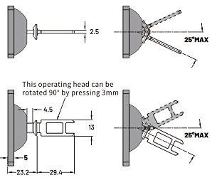 LANBAO ZJP-K8 ключ для замков безопасности