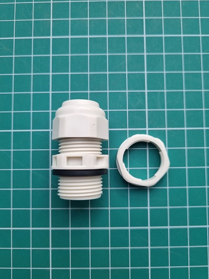 Ввод кабельный M20x1.5 с гайкой без мембраны, диаметр кабеля 7_12mm, GW 750°C, UV-resistant, IP66, серый RAL7035