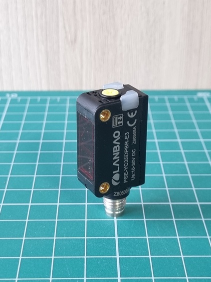 LANBAO PSE-YC35DPBR-E3 оптический датчик 32,5x20x12мм PNP NO/NC Sn=350мм BGS (D-тип) разъем M8