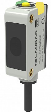LANBAO PSE-CC100DPB оптический датчик 32,5x20x10,6мм PNP NO/NC (D-тип TOF) Sn=1000мм, кабель 2м