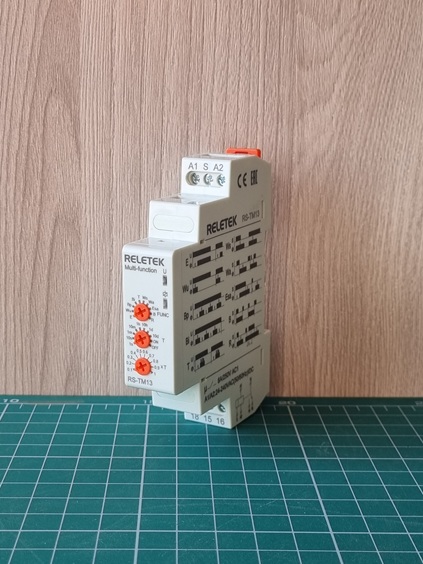 Реле времени RS-TM13, 1CO, 8A(250VAC), 24_240VAC/DC, 100ms_10d, многофункциональное - 10 функций, 1M