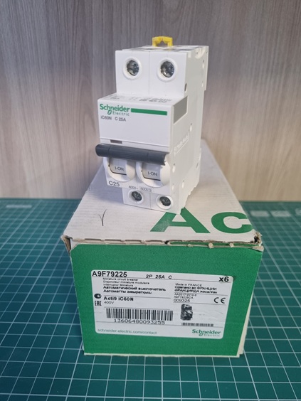 ДЛ-АВТ. ВЫКЛ. iC60N 2П 25A C