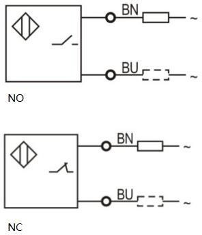 LANBAO LR12XCF04ATOY индуктивный датчик, М12, Sn 4мм, заподлицо, 2-х проводный, кабель 2 м