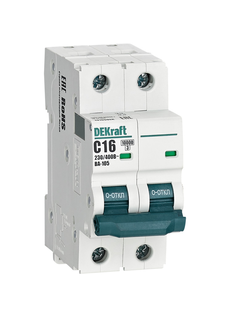 Авт. выкл. 2P 16A х-ка C ВА-105 10кА