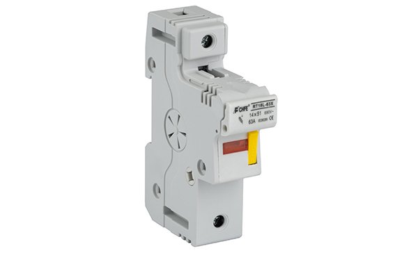 Держатель вставок плавких цилиндр., 1P, 50A, 690VAC, 14x51mm, LED, 1.5M